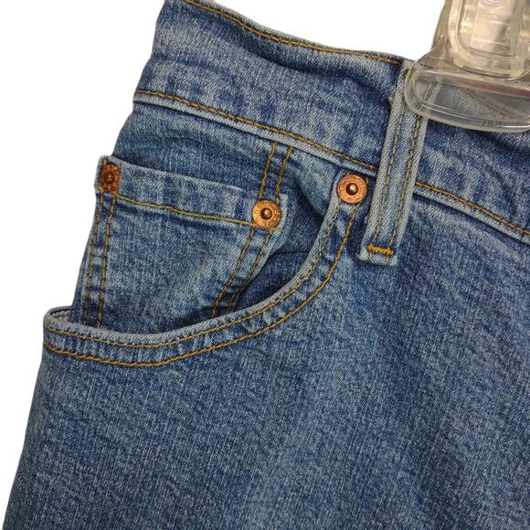 Vtg LEVI'S 550 Women's 16 Relaxed Boot Cut Stretch Denim Jeans Red Tab Med Wash - Picture 5 of 8